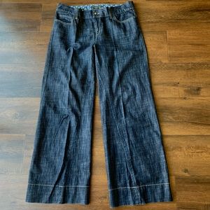 Banana republic wide leg flare jeans size 14 pants